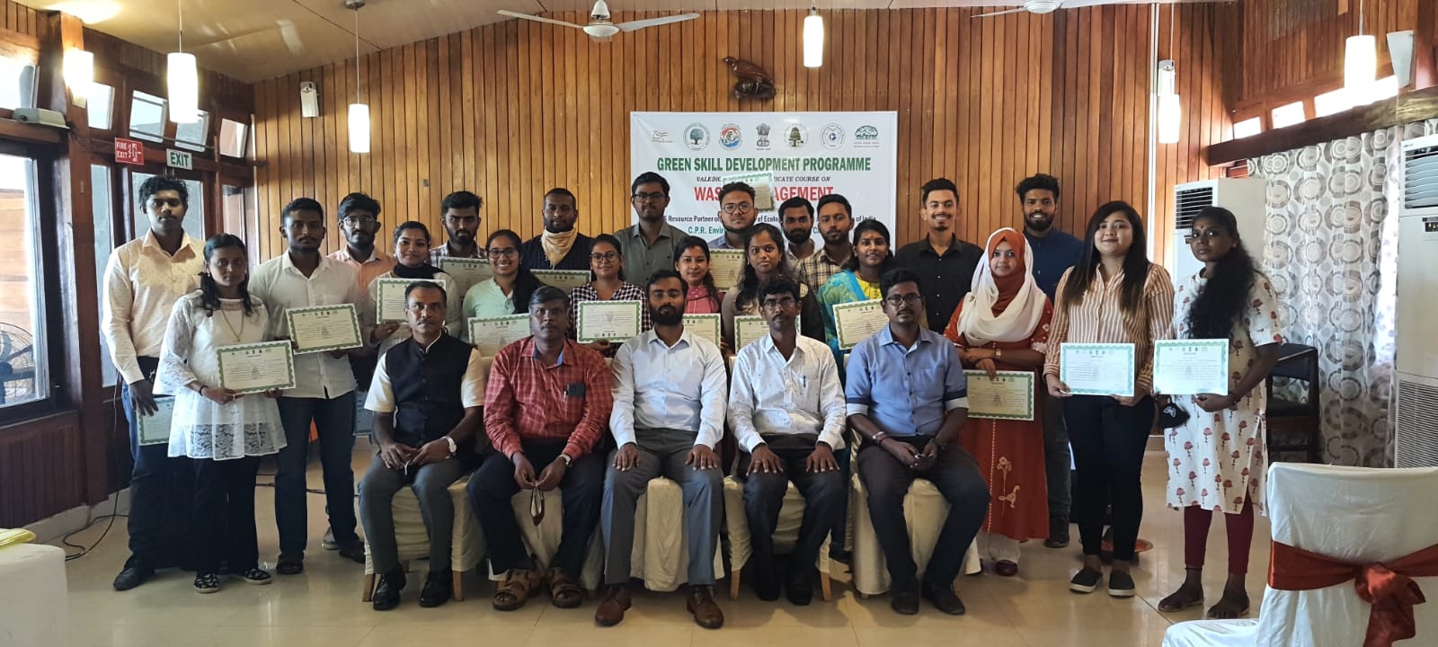 Participants with Course Completion Certificate during the valedictory function